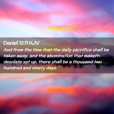 Daniel 12:11 KJV Free Bible Images