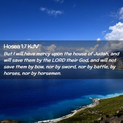 Hosea 1:7 KJV Free Bible Images