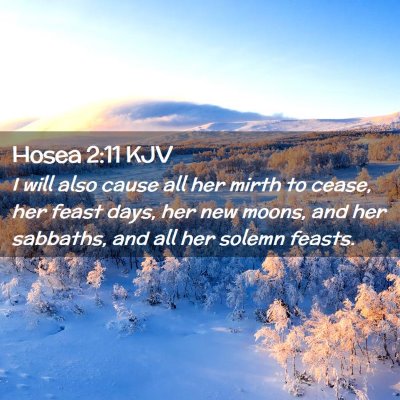 Hosea 2:11 KJV Free Bible Images