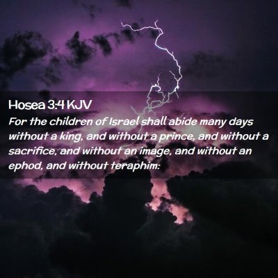 Hosea 3:4 KJV Free Bible Images