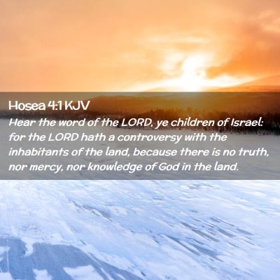 Hosea 4:1 KJV Free Bible Images