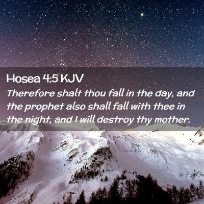 Hosea 4:5 KJV Free Bible Images