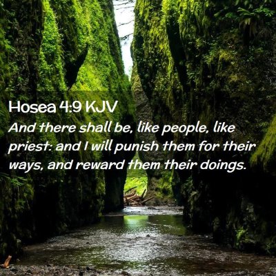 Hosea 4:9 KJV Free Bible Images