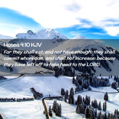 Hosea 4:10 KJV Free Bible Images