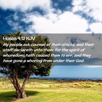 Hosea 4:12 KJV Free Bible Images