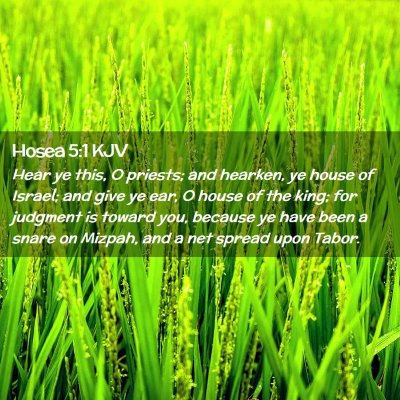 Hosea 5:1 KJV Free Bible Images