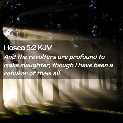 Hosea 5:2 KJV Free Bible Images