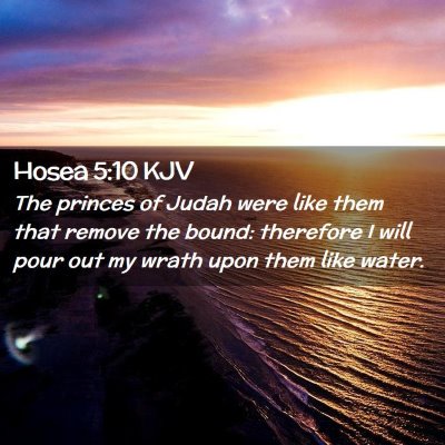 Hosea 5:10 KJV Free Bible Images