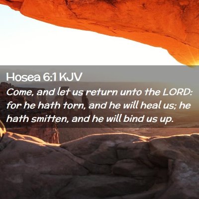 Hosea 6:1 KJV Free Bible Images