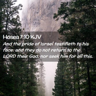 Hosea 7:10 KJV Free Bible Images