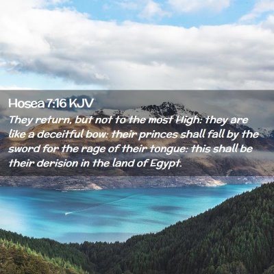 Hosea 7:16 KJV Free Bible Images