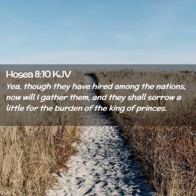 Hosea 8:10 KJV Free Bible Images