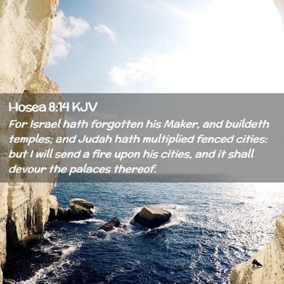 Hosea 8:14 KJV Free Bible Images