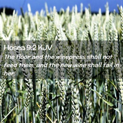 Hosea 9:2 KJV Free Bible Images