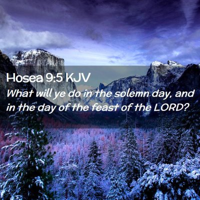 Hosea 9:5 KJV Free Bible Images