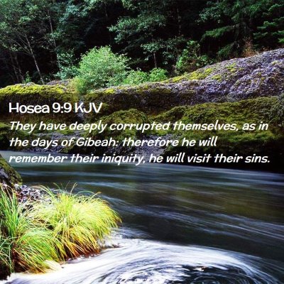 Hosea 9:9 KJV Free Bible Images