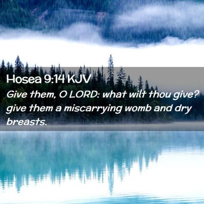 Hosea 9:14 KJV Free Bible Images