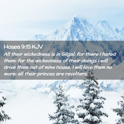 Hosea 9:15 KJV Free Bible Images