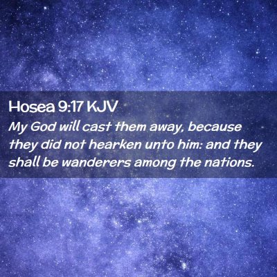 Hosea 9:17 KJV Free Bible Images