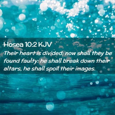 Hosea 10:2 KJV Free Bible Images