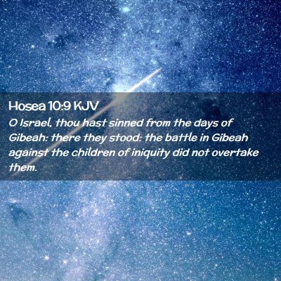 Hosea 10:9 KJV Free Bible Images