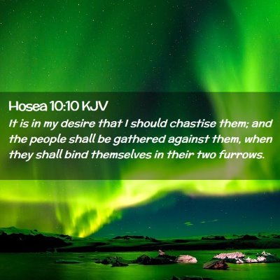 Hosea 10:10 KJV Free Bible Images