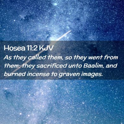 Hosea 11:2 KJV Free Bible Images