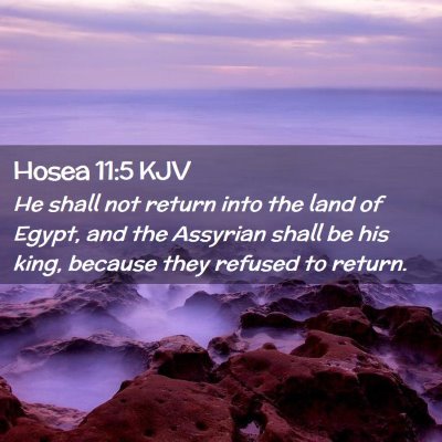 Hosea 11:5 KJV Free Bible Images