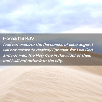 Hosea 11:9 KJV Free Bible Images