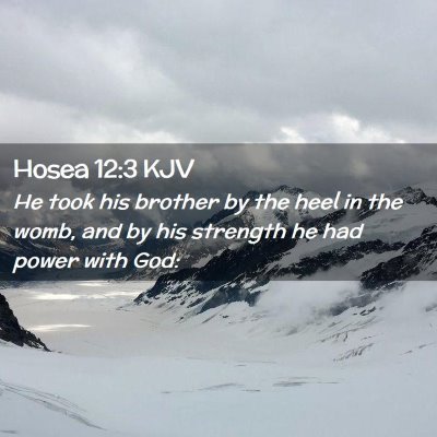 Hosea 12:3 KJV Free Bible Images