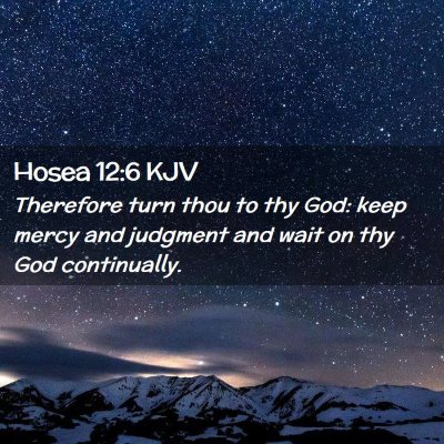 Hosea 12:6 KJV Free Bible Images