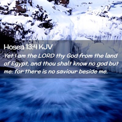 Hosea 13:4 KJV Free Bible Images