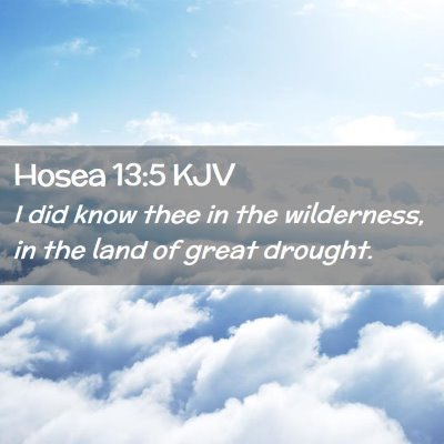 Hosea 13:5 KJV Free Bible Images