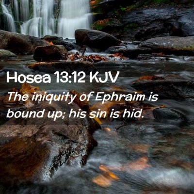 Hosea 13:12 KJV Free Bible Images