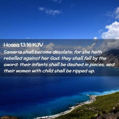 Hosea 13:16 KJV Free Bible Images