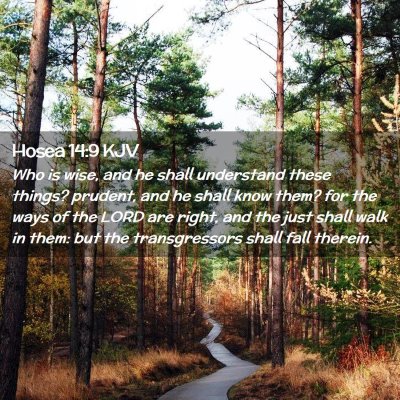 Hosea 14:9 KJV Free Bible Images