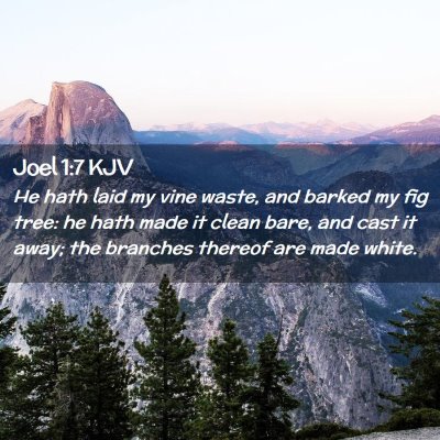 Joel 1:7 KJV Free Bible Images