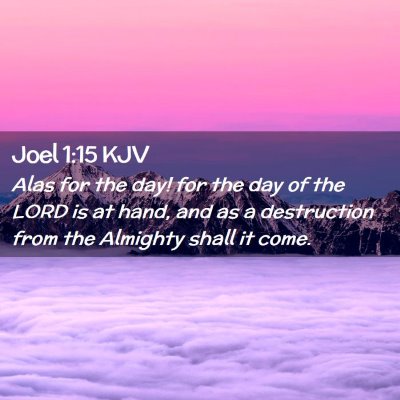 Joel 1:15 KJV Free Bible Images