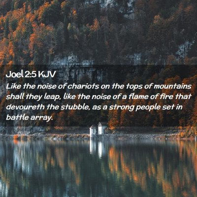 Joel 2:5 KJV Free Bible Images