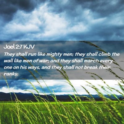 Joel 2:7 KJV Free Bible Images