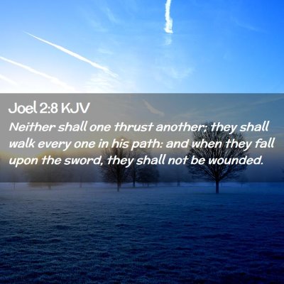 Joel 2:8 KJV Free Bible Images