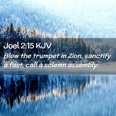 Joel 2:15 KJV Free Bible Images