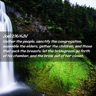 Joel 2:16 KJV Free Bible Images