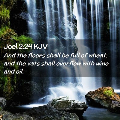 Joel 2:24 KJV Free Bible Images