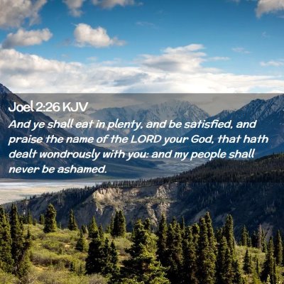 Joel 2:26 KJV Free Bible Images