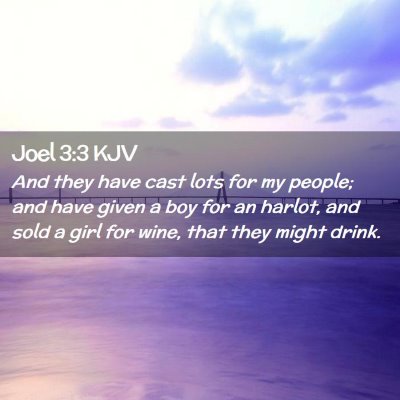 Joel 3:3 KJV Free Bible Images