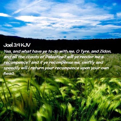 Joel 3:4 KJV Free Bible Images