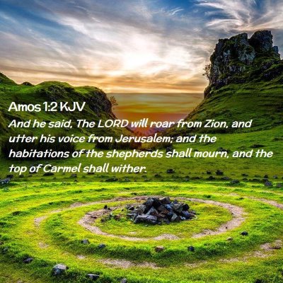 Amos 1:2 KJV Free Bible Images