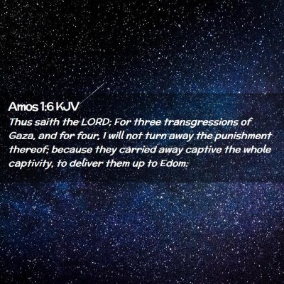 Amos 1:6 KJV Free Bible Images