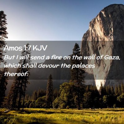 Amos 1:7 KJV Free Bible Images